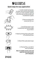 Zagg Screen Protector for Apple iPhone 6 - Retail Packaging - Transparent