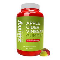 Apple Cider Vinegar Gummies - 100% Organic, Immune Support, Unfiltered Pure, with The Mother - Delicious ACV Gummy Alternative to Harsh Tasting Liquid - Detox, Cleanse by Zumy - 1 Pack - 60 Count