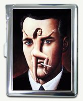 Nude On The Face Cigarette Case Lighter Wallet