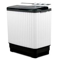 Portable Washing Machine With Twin Tub Gray Color Mini Compact Washer Spin Dryer Cycle With Built-In Pump - Skroutz Deals