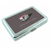 BSG Toaster Cylon SciFi Funny Metal Silver Cigarette Case Holder Wallet RFID-blocking