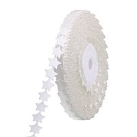 uxcell Polyester Wedding Star Print Gift Cake Packing Decor Ribbon Roll 20 Yards Length