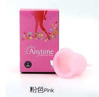 YTGOOD Silica Gel Menstrual Cup Ruby Cup Feminine Hygiene Cups, Safe & Effective & Reusable - S/L Pink, S