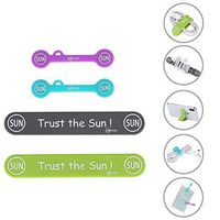 SUNFICON Headphone Cable Organizer Magnetic Clips Bendable Phone Stands Earphone USB PC Cord Wrap Keeper Unique Gadgets for Bookmark Keychain Noticeboard Fridge Home Office School Just for Fun, 4 PACK