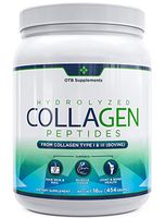 Hydrolyzed Collagen Powder (16oz) | Organic, Grass-Fed, Pasture Raised, Non-GMO and Gluten Free - Unflavored | Collagen Peptides Type 1&3