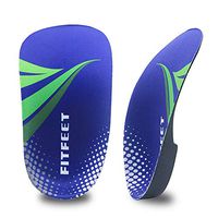 Orthotic Inserts 3/4 Length, High Arch Support Foot Insoles for Over-Pronation Plantar Fasciitis Flat Feet Heel Pain Relief Shoe Inserts for Running Sport Men & Women, L(Men's 11-13.5, Women's12-14.5)