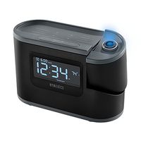 Homedics Recharged Alarm Clock & Sound Machine, Black