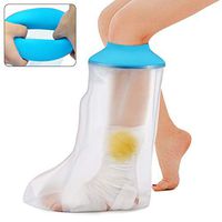 Leg Cast Covers for Shower Waterproof Cast Bag Bandage Protector, Broken Foot, Ankle, Knee, Toe - Watertight Adult Plastic Protection Dry Bag - Half Leg Water Tight, Resistant, Submersible Seal