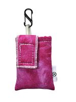PumpCases Designer Insulin Pump Case w/Carabiner Clip (Animas Ping/Vibe, Pink Watercolor w/Clip)