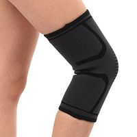 Unisex Knee Brace Compression Knee Sleeve for Pain Relief Arthritics Pain Knee Surgery Recovery Joint Powerlifting, Running, Basketball (Black)
