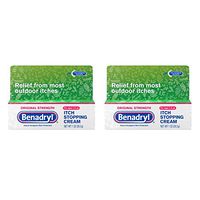 Benadryl Original Strength Anti-Itch Relief Cream for Most Outdoor Itches, Topical Analgesic, 1 oz (Pack of 2)