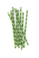 Kikkerland Biodegradable Paper Straws, Bamboo, Box of 144