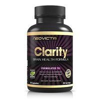 Brain Supplement Nootropic - Mind & Energy Booster - Improve Focus, Memory & Mood - Clarity - DMAE, Bacopa Monnieri, Huperzine A & More - for Superior Brain Function - 30 Servings