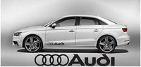 Sticker for Car - Audi Aufkleber Side Decor Sport R8 Tt A1 A3 A8 Q5 Q7 Rs Auto Racing- Stickers Vinyl for Car Truck Window Bumper Laptop Vinyl Decals