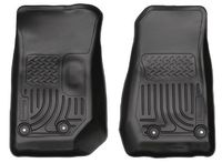 Husky Liners 18041 - Weatherbeater Series - Custom Fit Front Floor Liners - Black