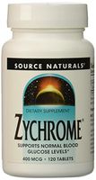 Source Naturals Zychrome 400 mcg Supports Normal Blood Glucose Levels - 120 Tablets