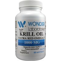 Krill Oil 1000mg with Omega-3 and Astaxanthin - 60 Softgels #6371