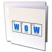WOW Tungsten Oxygen Tungsten Blue - Greeting Cards, 6 x 6 inches, set of 6 (gc_221664_1)