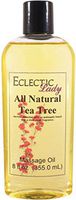 All Natural Tea Tree Massage Oil, 8 oz, 100% Natural Ingredients, With Sweet Almond Oil and Organic Jojoba Oil, Preservative Free