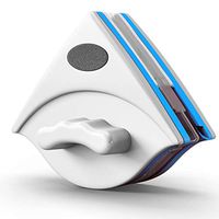 Double Side Magnetic Window Cleaner Made Of ABS Plastic Effective For Double Glazed Windows With3-10mm/5-12mm/ 15-23mm Thickness With Safety Rope