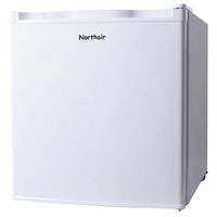 Northair Upright Freezer with 1.1 Cubic Feet Capacity, Compact Reversible Single Door Table Top Mini Freezers for Ice Cream/Breast Milk/Sea Food, Removable Shelf, Adjustable Thermostat