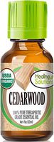Organic Cedarwood Essential Oil (100% Pure - USDA Certified Organic) Best Therapeutic Grade Essential Oil - 30ml