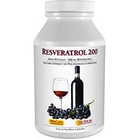 Andrew Lessman Resveratrol-200-360 Capsules – Red Wine's Beneficial, Naturally Occurring Anti-oxidant, Without Alcohol. Supports Body Tissues, Organs, Cardiovascular, Nervous Systems. No Additives