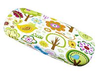 Floral Glasses Case Protective Holder Hard Leather Eyeglasses Case - 12