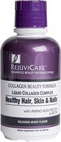 Rejuvicare Liquid Collagen Beauty Formula with Amino Acids, Protein and Biotin, Delicious Grape Flavor, 32 servings