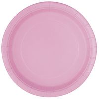Light Pink Paper Cake Plates, 8ct