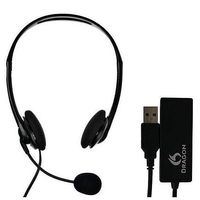 Nuance Dragon Analog Headset and USB Adapter Combo HS-GEN-C-USB