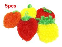 Syhonic 5 Pack Multi-Use Non-Scratch Scrubber Dish Sponge for Dishwashing,Net Cloth Scrubber/Washcloth/Dish Rag Cloths,Stocking Stuffers for Women Mom