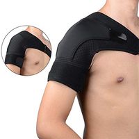 Rziioo Adjustable Sports Back Shoulder Brace Shoulder Pad Wrap Support Belt Breathable Neoprene Shoulder Support