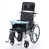 JUFU Wheelchair Aluminum Alloy heightened backrest Detachable Collapsible Trolley |