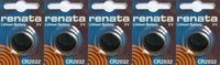 5 X Renata Cr2032 Button Cell / Coin Batteries