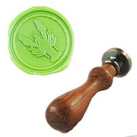MNYR Vintage Lobster Decorative Wedding Invitations Gift Cards Paper Stationary Envelope Seals Wax Seal Stamp Sealing Wax Stamp Gift Box Candles Wax Sticks Melting Spoon Kit Set