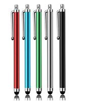 A Set of 5pcs Universal Touch Screen Capacitive Stylus Pens (Black Green Blue Red and Silver) Style YABO040