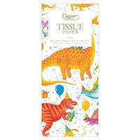 Caspari Partysaurus Tissue Paper, 8 Sheets Included