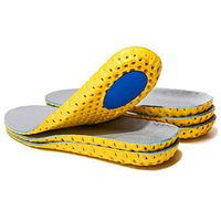 3 Pairs Elastic Shock Absorbing Shoe Insoles Breathable Honeycomb Sneaker Inserts Sports Shoe Insole Replacement Insoles for Men US(8-12)