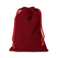 Red Velour Bags | Quantity: 25 | Width: 2"