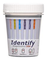 200 Pack Identify Diagnostics USA 6 Panel Drug Test Cup with BUP no THC - Made in USA - Testing Instantly for 6 Drugs BUP, BZO, COC, MTD, OPI, OXY ID-US6-BUP (200)