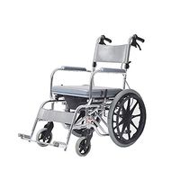 Wheelchair Medical Equipment Aluminum Alloy, Folding Lightweight with Toilet/Multi-Function Elderly Portable Ultra Light/Waterproof Bath Wide for Adults Elderly