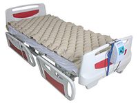 ObboMed MA-6100 Air Alternating Pad/Overlay with Pump System, Variable Pressure with End Flaps, Fits Standard Hospital Bed, Size 78 x 34 inches / 200 x 90 cm