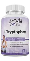 L Tryptophan 500mg Stress Relief Natural Sleep Aid Supports Anxiety Relief with Amino Acids Serotonin Dietary Supplements Supports Positive Mood Men & Women 60 Capsules Made in The USA by Amate Life