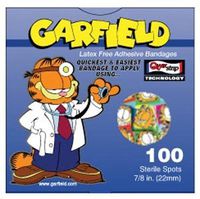 Garfield Careband Sterile Adhesive Character Bandages, 7/8" Spots, 100/bx, 3-Pack (300 Bandages Total)