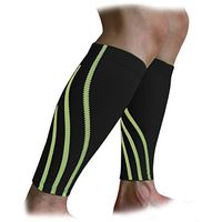 FakeFace One Pair Professional Leg Calf Compression Sleeves Guards for Running Cycling Basketball Badminton Premium Sports Calf Support Sleeve Stockings for Women Men Calf Pain Relief & Shin Splints