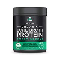Ancient Nutrition Organic Bone Broth Protein Powder, Sweet Greens Flavor, 17 Servings Size - Organic, Gut-Friendly, Paleo-Friendly