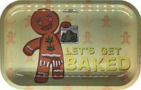 Smoke Arsenal Premium Medium Rolling Tray"Lets Get Baked" 11x7