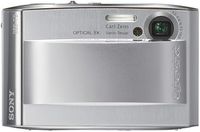 Sony Cybershot DSCT5 5.1MP Digital Camera with 3x Optical Zoom (Silver)