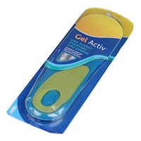 SHION Cutable Insole Shock Absorber Insole, Silicone Insole Absorb Shock Ease Pain from Plantar,Sports Orthotic Insoles for Men (L Men Full Length:12.59''US:7.5-14)